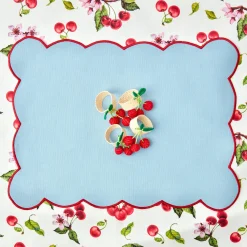 Mrs. Alice Napkin Rings, Bows & Wreaths|Raffia Cherry Napkin Holders (Set Of 4)