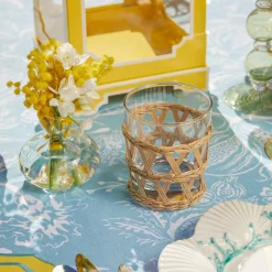 Mrs. Alice Glassware Sets|Raffia Water Glasses & Jug Set