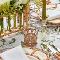 Mrs. Alice Glasses|Raffia Water Glasses & Jug Set