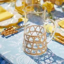 Mrs. Alice Jugs|Raffia Water Glasses & Jug Set