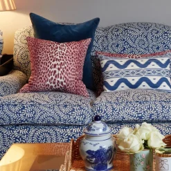 Mrs. Alice Serena Fresson Fabrics|Raspberry Pink Leopard Fabric