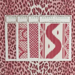 Mrs. Alice Serena Fresson Fabrics|Raspberry Pink Leopard Fabric