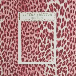 Mrs. Alice Serena Fresson Fabrics|Raspberry Pink Leopard Fabric