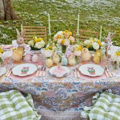 Mrs. Alice Rattan Tableware|Rattan Bunny Napkin Rings (Set Of 4)