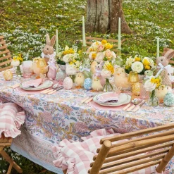 Mrs. Alice Rattan Tableware|Rattan Bunny Napkin Rings (Set Of 4)