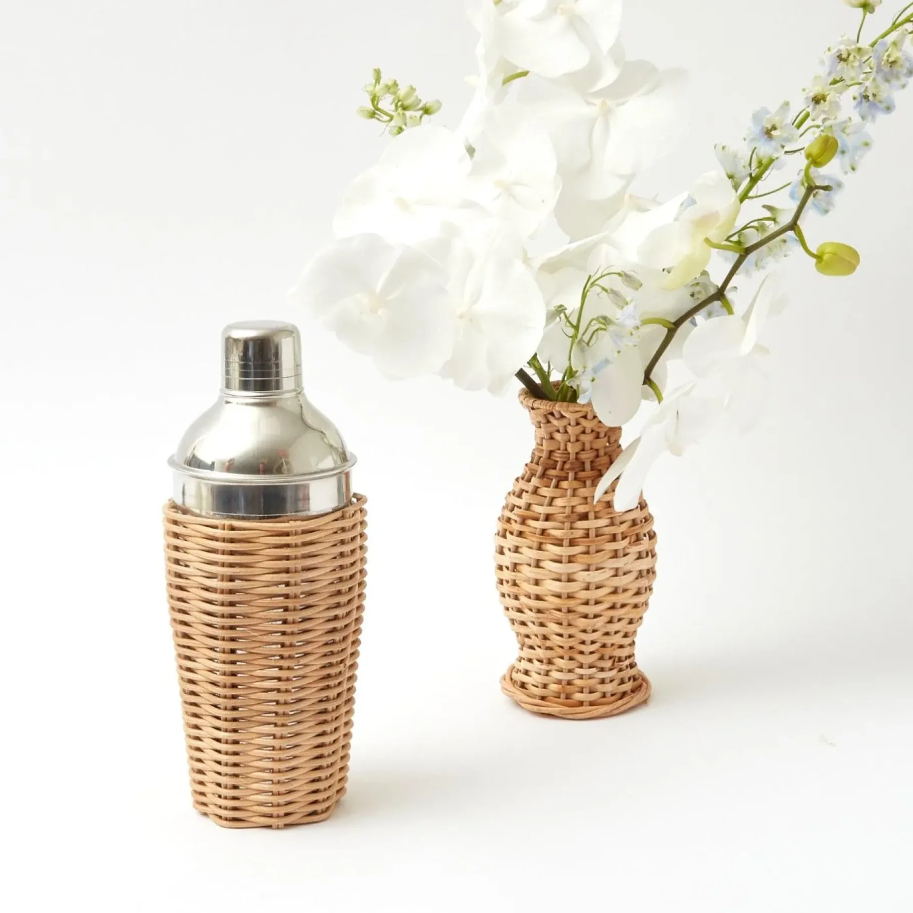 Mrs. Alice Rattan Tableware|Rattan Cocktail Shaker