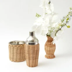Mrs. Alice Rattan Tableware|Rattan Cocktail Shaker