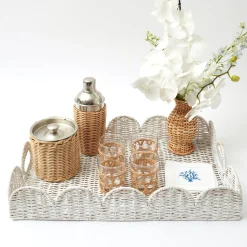 Mrs. Alice Rattan Tableware|Rattan Cocktail Shaker