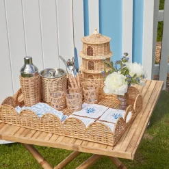 Mrs. Alice Rattan Tableware|Rattan Cocktail Shaker