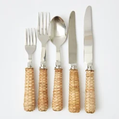 Mrs. Alice Cutlery Sets|Rattan Cutlery (5 Piece)