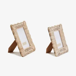Mrs. Alice Rattan Tableware|Rattan Photo Frame (Pair)