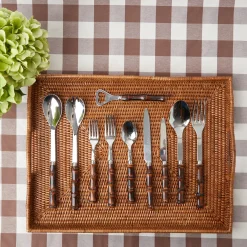 Mrs. Alice Trays & Liners|Rattan Tray