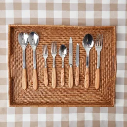 Mrs. Alice Trays & Liners|Rattan Tray