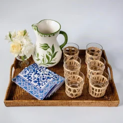 Mrs. Alice Trays & Liners|Rattan Tray