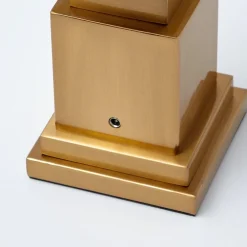 Mrs. Alice Lamps & Lighting|Rechargeable Lamp With Blue Lotus Lampshade