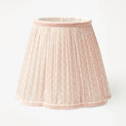 Mrs. Alice Lamps & Lighting|Rechargeable Lamp With Pink Lotus Lampshade