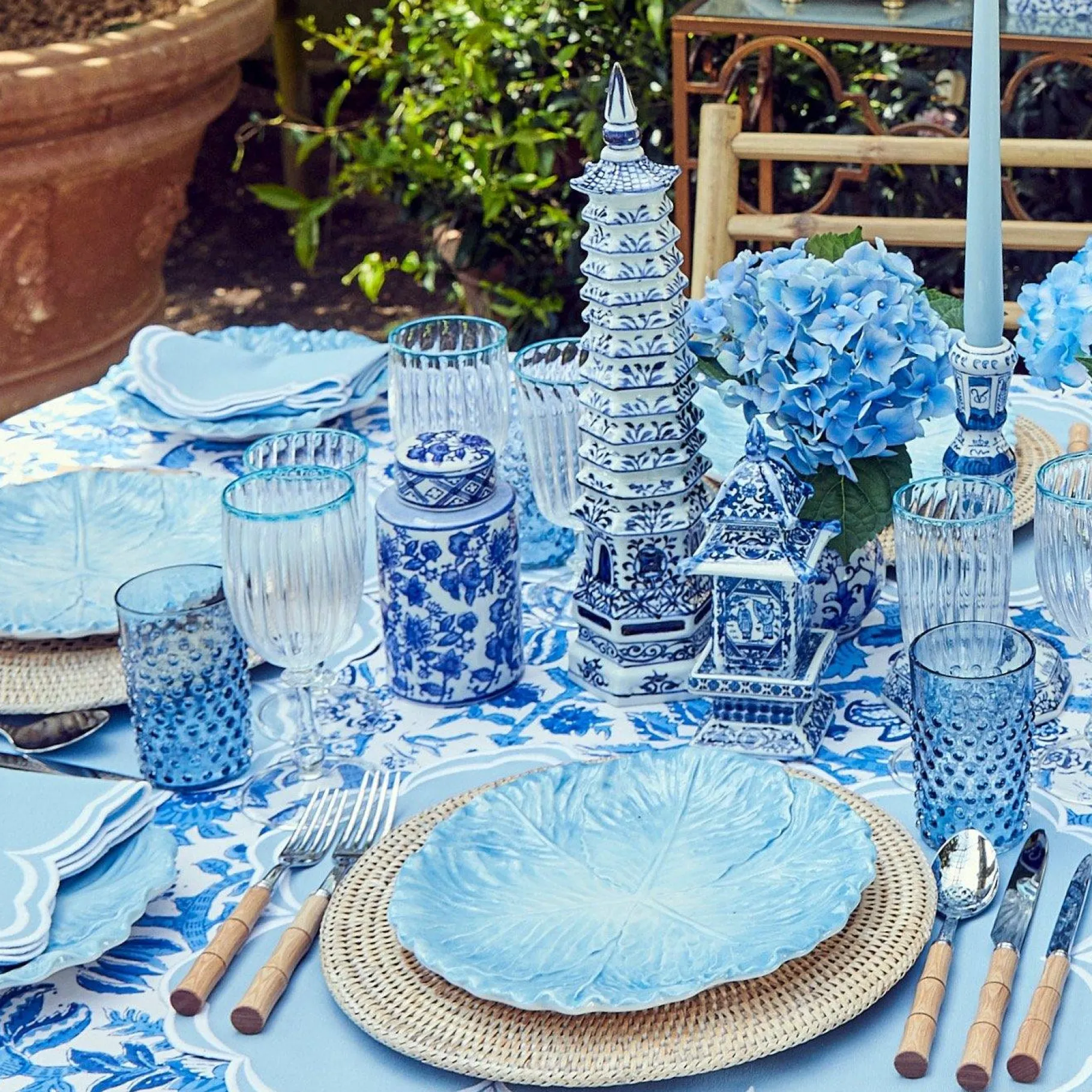 Mrs. Alice Vases|Round Chinoiserie Ginger Jars (Pair)