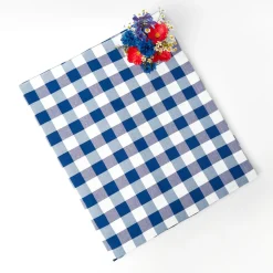 Mrs. Alice Tablecloths|Royal Blue Gingham Tablecloth