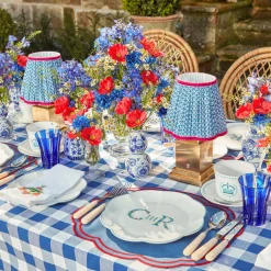 Mrs. Alice Tablecloths|Royal Blue Gingham Tablecloth