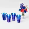 Mrs. Alice Glasses|Royal Blue Positano Glasses (Set Of 4)