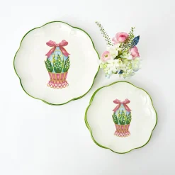 Mrs. Alice Starter Plates|Scalloped Easter Dinner & Starter Plate (Set Of 8)