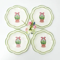 Mrs. Alice Starter Plates|Scalloped Easter Dinner & Starter Plate (Set Of 8)