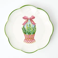 Mrs. Alice Dinner Plates|Scalloped Easter Dinner & Starter Plate (Set Of 8)