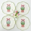 Mrs. Alice Crockery Sets|Scalloped Easter Dinner Plate (Set Of 4)