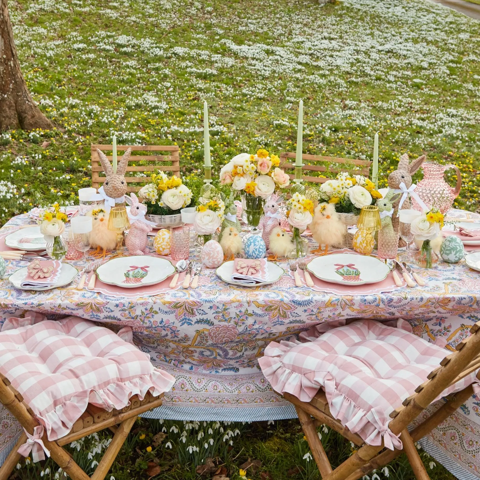 Mrs. Alice Crockery Sets|Scalloped Easter Dinner Plate (Set Of 4)