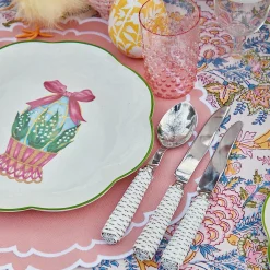 Mrs. Alice Dinner Plates|Scalloped Easter Dinner Plate (Set Of 4)