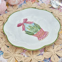 Mrs. Alice Dinner Plates|Scalloped Easter Dinner Plate (Set Of 4)