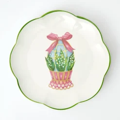 Mrs. Alice Dinner Plates|Scalloped Easter Dinner Plate (Set Of 4)