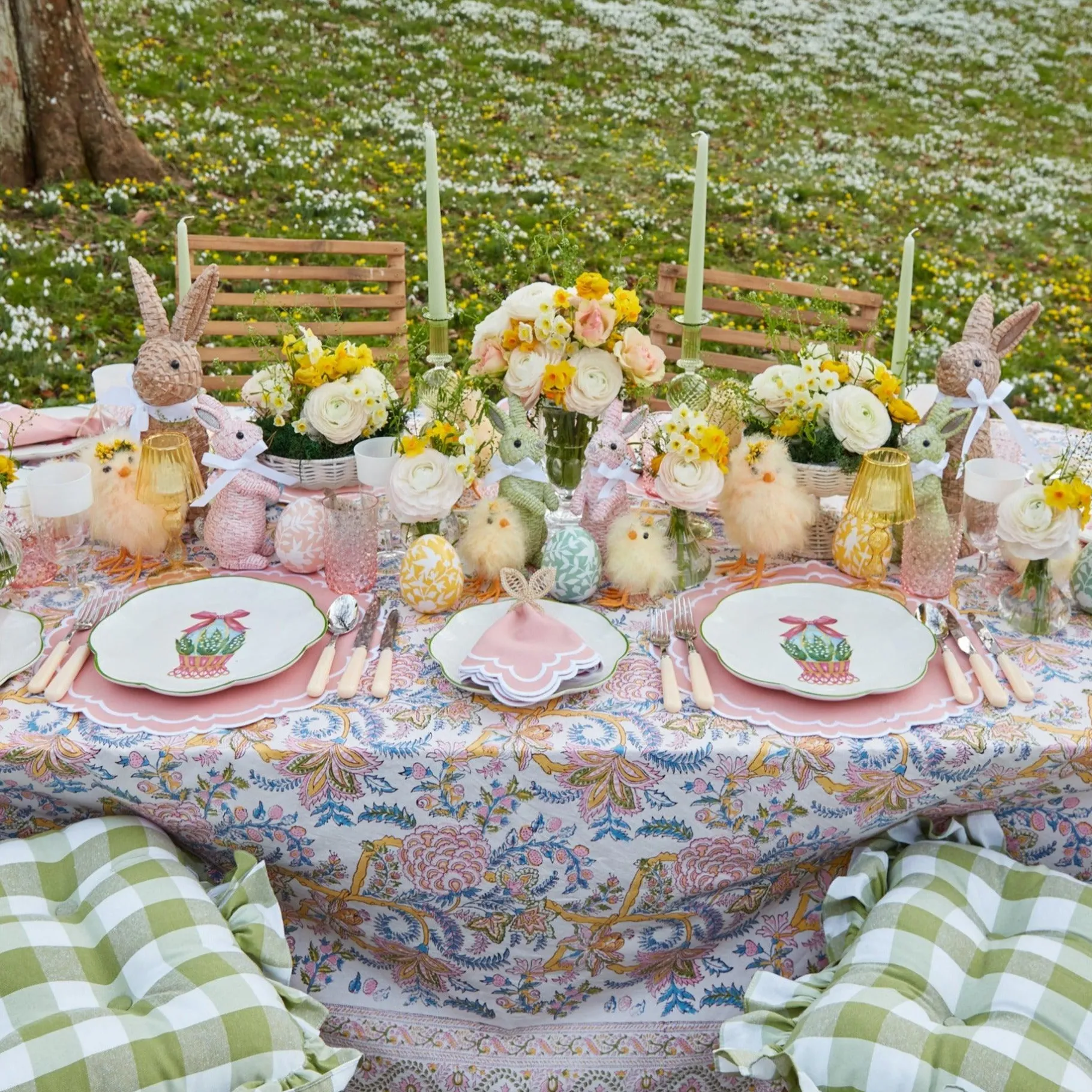 Mrs. Alice Starter Plates|Scalloped Easter Starter Plate