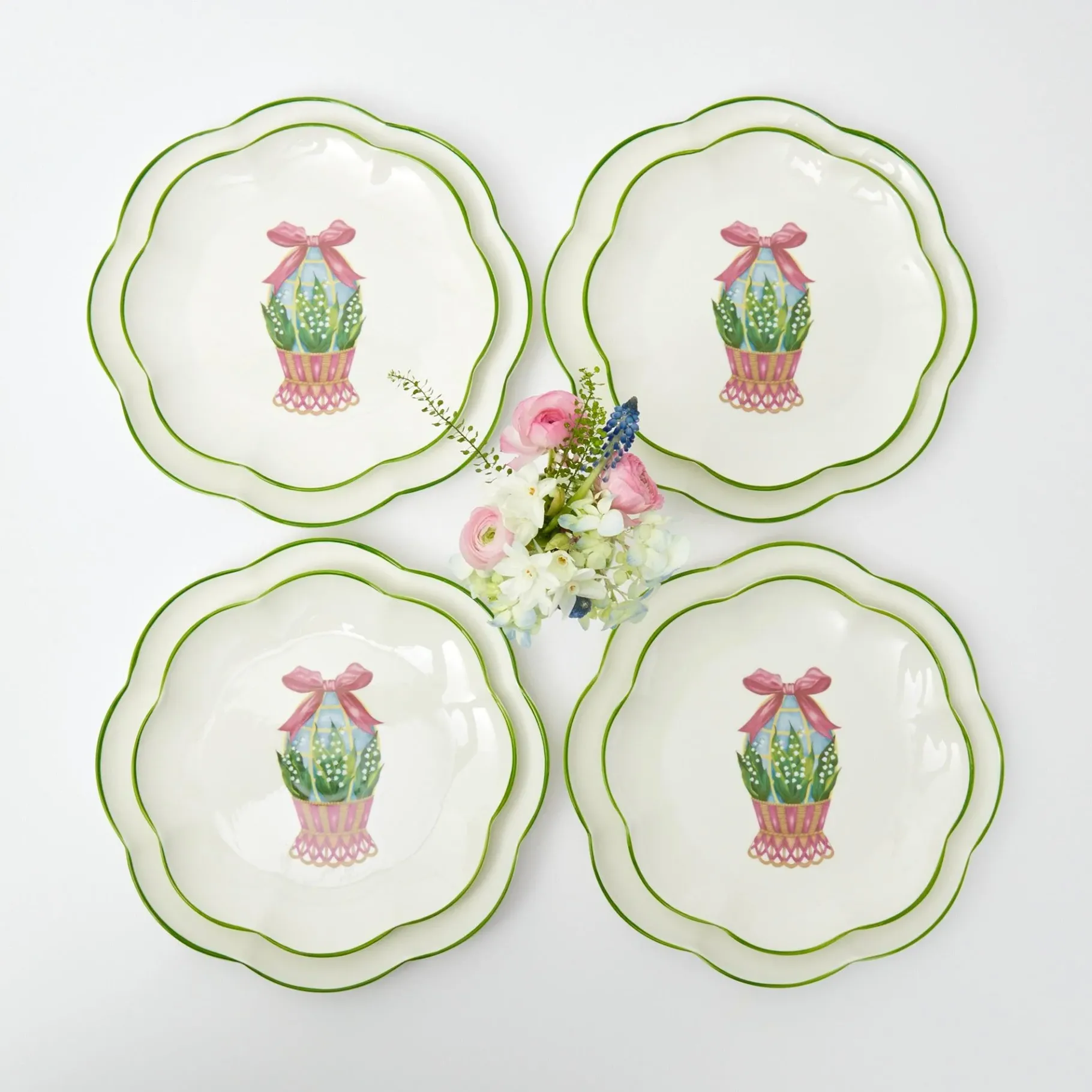 Mrs. Alice Starter Plates|Scalloped Easter Starter Plate