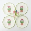 Mrs. Alice Crockery Sets|Scalloped Easter Starter Plates (Set Of 4)