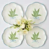 Mrs. Alice Crockery Sets|Scalloped Lily Of The Valley Starter Plate (Set Of 4)
