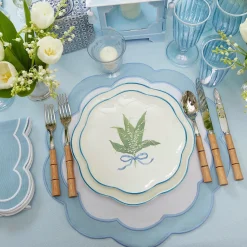 Mrs. Alice Starter Plates|Scalloped Lily Of The Valley Starter Plate (Set Of 4)