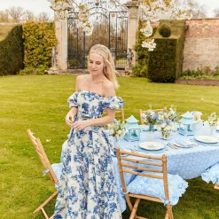 Mrs. Alice Crockery Sets|Scalloped Lily Of The Valley Dinner Plate (Set Of 4)
