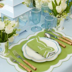 Mrs. Alice Starter Plates|Scalloped Lily Of The Valley Starter Plate