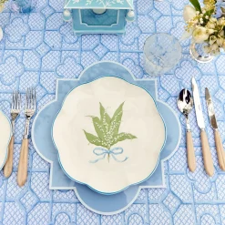 Mrs. Alice Dinner Plates|Scalloped Lily Of The Valley Dinner Plate (Set Of 4)