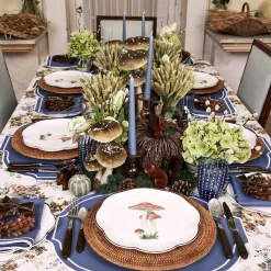 Mrs. Alice Crockery Sets|Scalloped Mushroom Dinner Plate (Set Of 4)