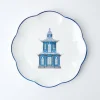 Mrs. Alice Dinner Plates|Scalloped Pagoda Dinner Plate