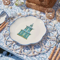Mrs. Alice Dinner Plates|Scalloped Pagoda Dinner Plate