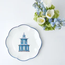 Mrs. Alice Dinner Plates|Scalloped Pagoda Dinner Plate