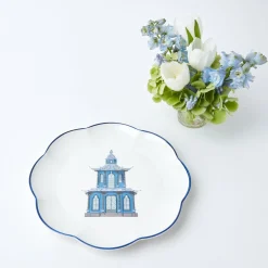Mrs. Alice Dinner Plates|Scalloped Pagoda Dinner Plate