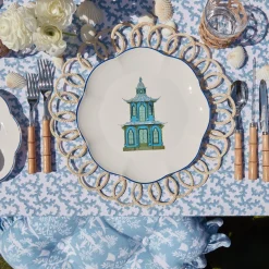 Mrs. Alice Dinner Plates|Scalloped Pagoda Dinner Plate