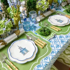 Mrs. Alice Crockery Sets|Scalloped Pagoda Starter Plate (Set Of 4)