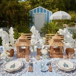 Mrs. Alice Crockery Sets|Scalloped Pagoda Starter Plate (Set Of 4)