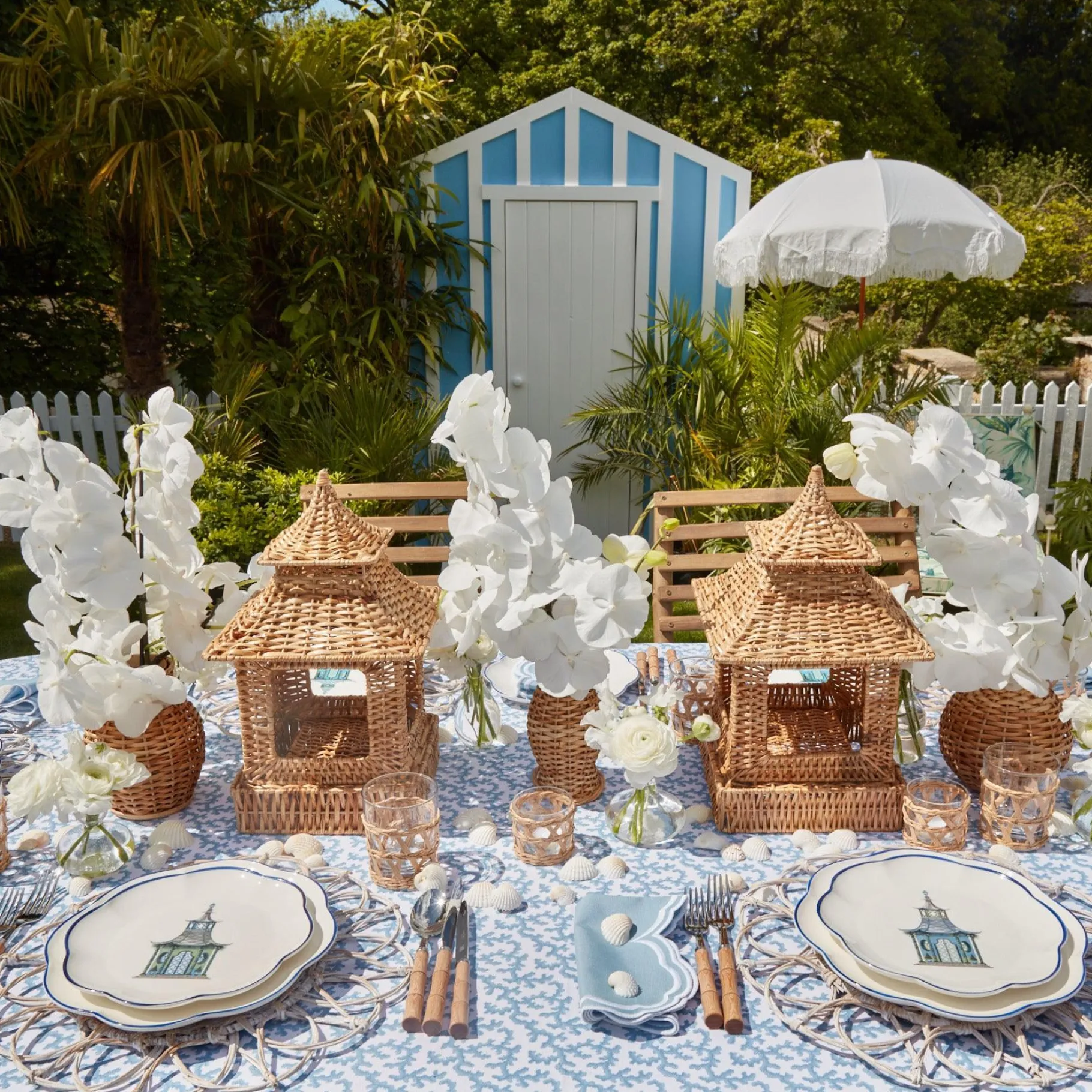 Mrs. Alice Crockery Sets|Scalloped Pagoda Starter Plate (Set Of 4)