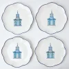 Mrs. Alice Starter Plates|Scalloped Pagoda Starter Plate (Set Of 4)